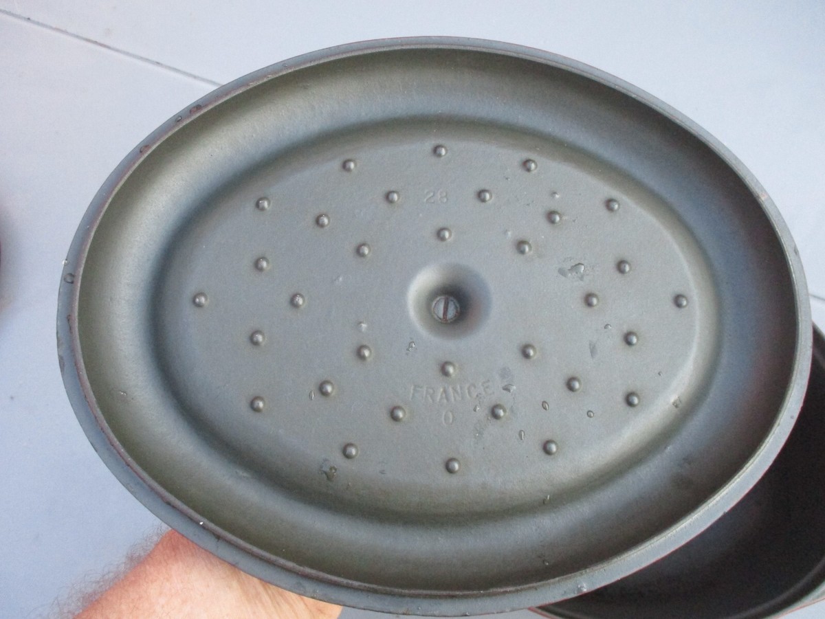 Ancienne Cocotte En Fonte émaillée - Faitout à Dégraisser - Fabrication France
