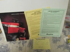 Vtg. 1993 Simplicity Garden & Lawn Tractor Catalog and Warranties