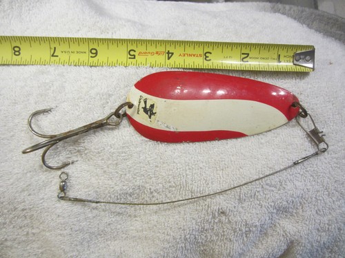 CUILLÈRE À TRAÎNER EN LAITON VINTAGE AL&W FISHRITE LRG
