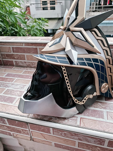 Genshin Impact II Capitano Mask Sentinel Knight Full Face Masks Cosplay Props - Picture 10 of 13