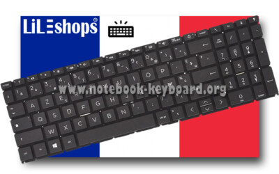 Clavier + plasturgie pour HP Pavillion 15-cc ss DVD