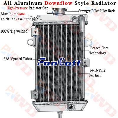 RACING ALUMINUM RADIATOR FOR 2006-2014 ATV YAMAHA RAPTOR 700R YFM 700R YFM 700R