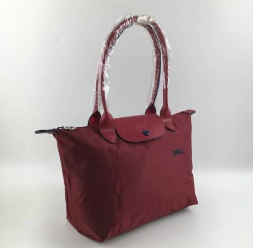 LONGCHAMP Modelo 70 Le Pliage Club M Bolso de Mano Rojo Granate - Lona Recicl... - Imagen 2 de 8