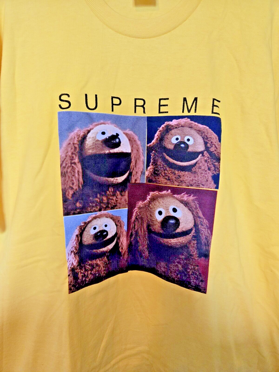【Supreme】Rowlf Printed Graphic T-Shirt★Yellow★24SS★ SUPREME Rowlf Tee Short Sleeve Yellow Size Large | eBay