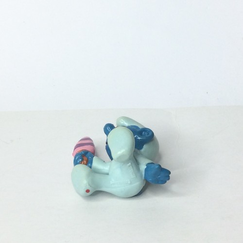 Vintage Smurf # 20206Baby with Icecream Blue 1985 PEYO Schleich PVC Figure 80s - Picture 7 of 10