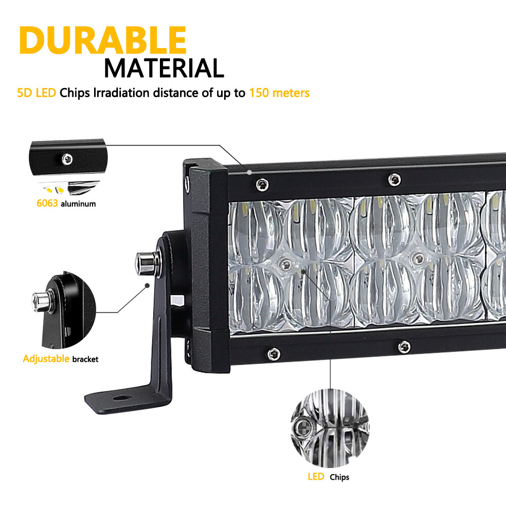 42'' LED Light Bar CURVED fit Kubota RTVX1100C X1120/D X1140 X900