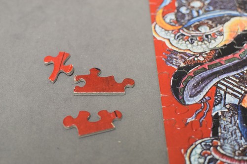VINTAGE SPRINGBOK Jigsaw Puzzle ~ Chinese Door Guardians-complete - Picture 8 of 8