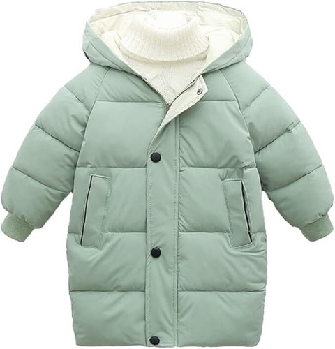 Kids Winter Coat Puffer Down Jacket Windproof Jacket Hooded Sizes 18mo-10yo