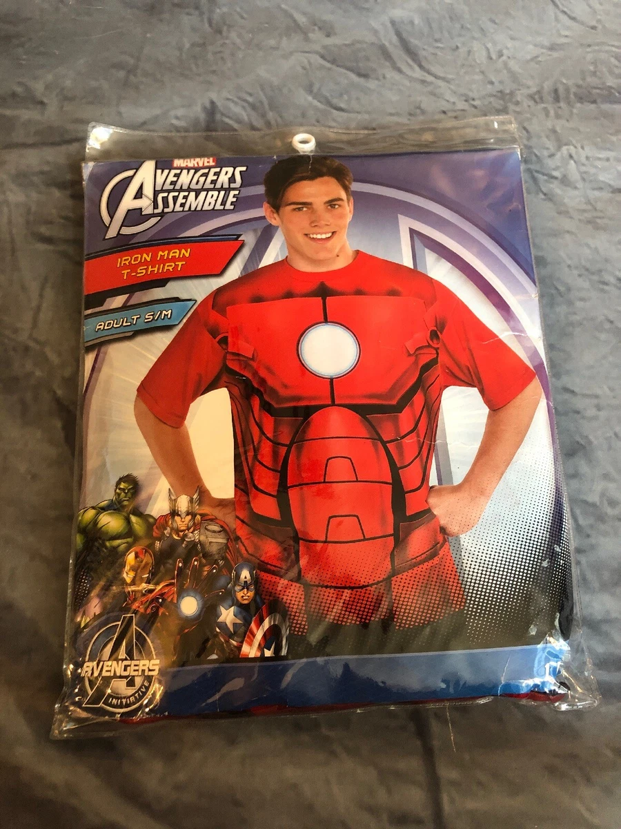 Iron Man Iron Suit Costume T-Shirt Marvel Avengers Adult Size Small New |  eBay