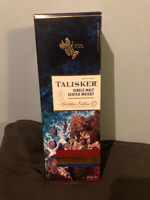Talisker Distillers Edition Empty Box and Bottle 750ml ***DECOR***