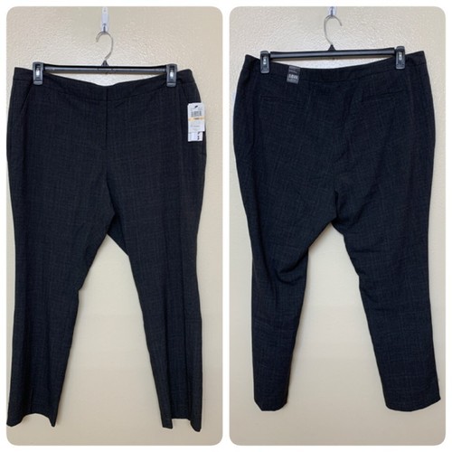 Pantalones de vestir Amanda+Chelsea para mujer tiro bajo talla grande pantalones talla 18W en carbón - Imagen 7 de 13