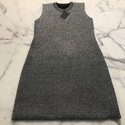 alexander wang silver dress Alexander Wang Sleeveless Mini Dress | Silver
