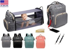 Diaper Crib Bag  MAICAIS Baby Changing Station Backpack