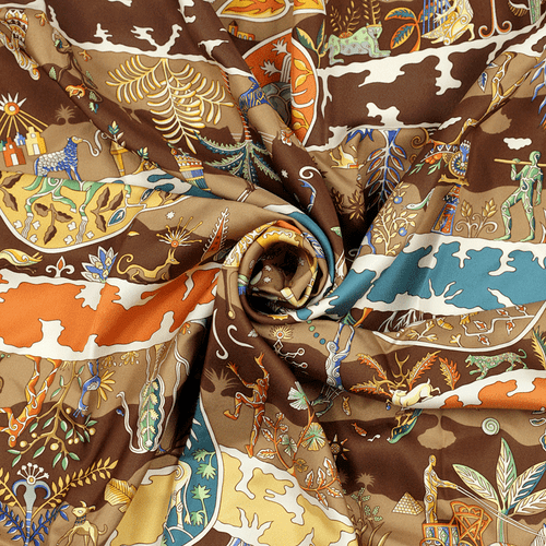 Hermes Scarf RIVES FERTILES 90cm Silk Carre Foulard CHRISTINE HENRY - Picture 4 of 9