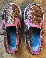 Austin Trading Co Girls Glitter Slip On Shoes, Size 5 Toddler/Child