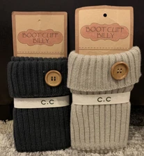 NEW WITH TAGS 2 Pair Boot Cuff Socks  Billy Boot Cuffs - One Size Fits All