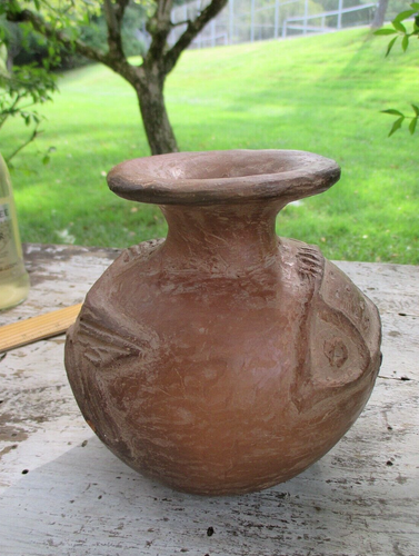 Pre-Columbian Chorrera Ecuador or Nicoya Double Fish Pottery Effigy Vessel 5.5"H - Picture 2 of 24