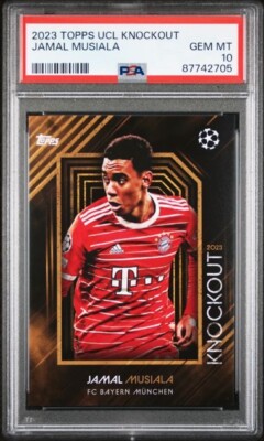 その他 topps Jamal Musiala FCBayernMunich 01/10 JAMAL MUSIALA * PSA 10 *POP 1* 2023 TOPPS UCL KNOCKOUT STAR PLAYER