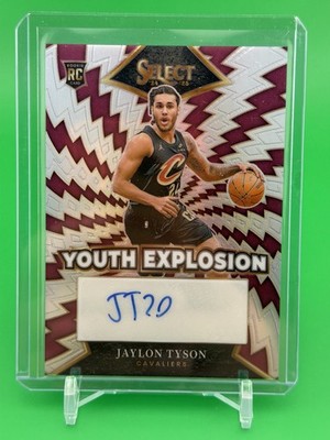 2024-25 Panini Select - Youth Explosion Signatures Jaylon Tyson #YE-TYS (AU, RC)