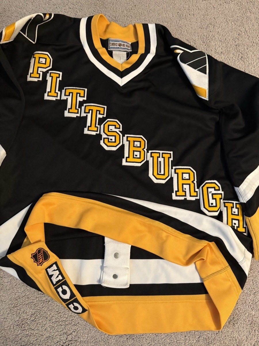 CCM Authentic Pittsburgh Penguins Jersey Vintage Gin And Juice Black 48  Blank