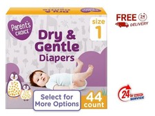 Parent s Choice Dry Gentle Baby Diapers Size 1 44 Count Disposable