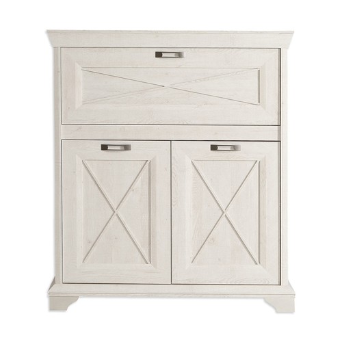 Barkommode - Pinie weiß - 123 cm breit Anrichte Buffet Sideboard Buffetschrank - Bild 1 von 6