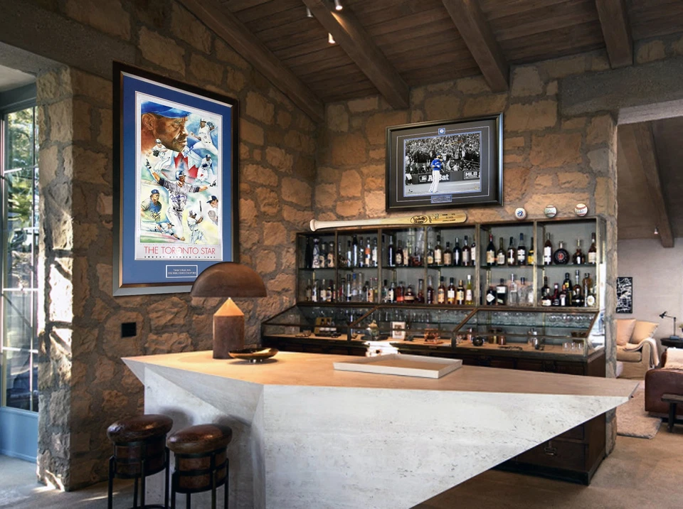 Carter, Borders, Alomar, Winfield, Signed - Blue Jays 1992 World Series 41"x28" - Image 3 of 3