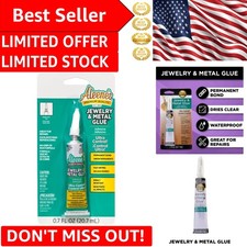 Versatile Waterproof Glue for Jewelry  Crafts, 0.7 oz - Strong  Clear Drying