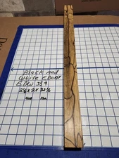 Black and White Ebony  Wood turning  blank  2 1/8" x  2 " x  32 1/2  " EBW359