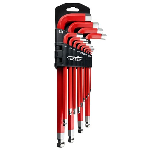Jumbo Hex Key Allen Wrench Set | 13-Piece SAE 5/64-3/4 | Long Ball End Dura