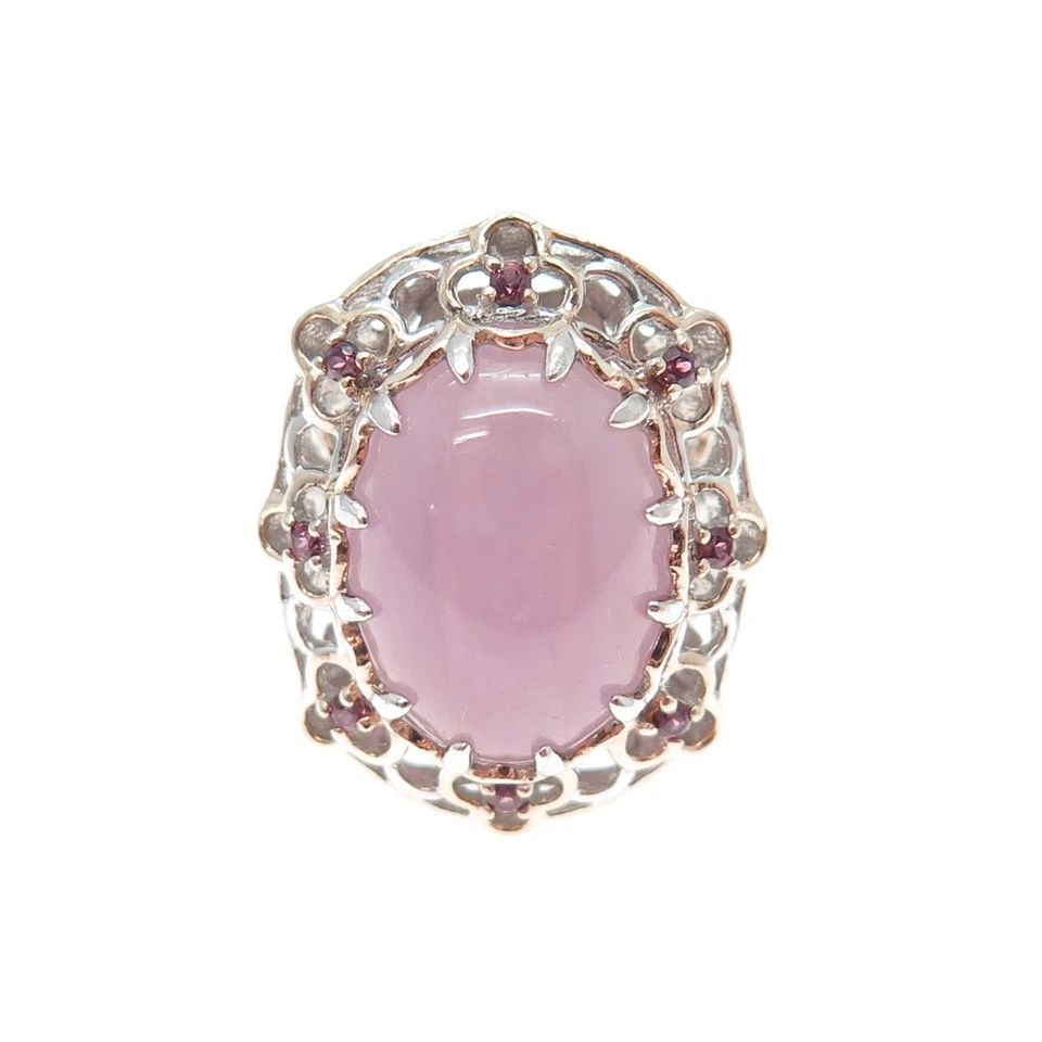 Anillo MICHAEL VALITUTTI Gemas En Vogue Esterlina 2 Tonos Cuarzo y Amatista Talla 6.25 Foto 3 de 4