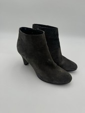 Kurt Geiger Cravela Black Suede Ankle Boots EU 39 UK 6 Block Heel