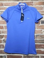 RJ Classics Sasha Shirt S Blue 37.5 Tech Short Sleeve Riding Equestrian Top