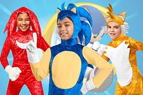 Rubie's Child Sonic Deluxe Tails Costume Youth 7/8 Yellow/White