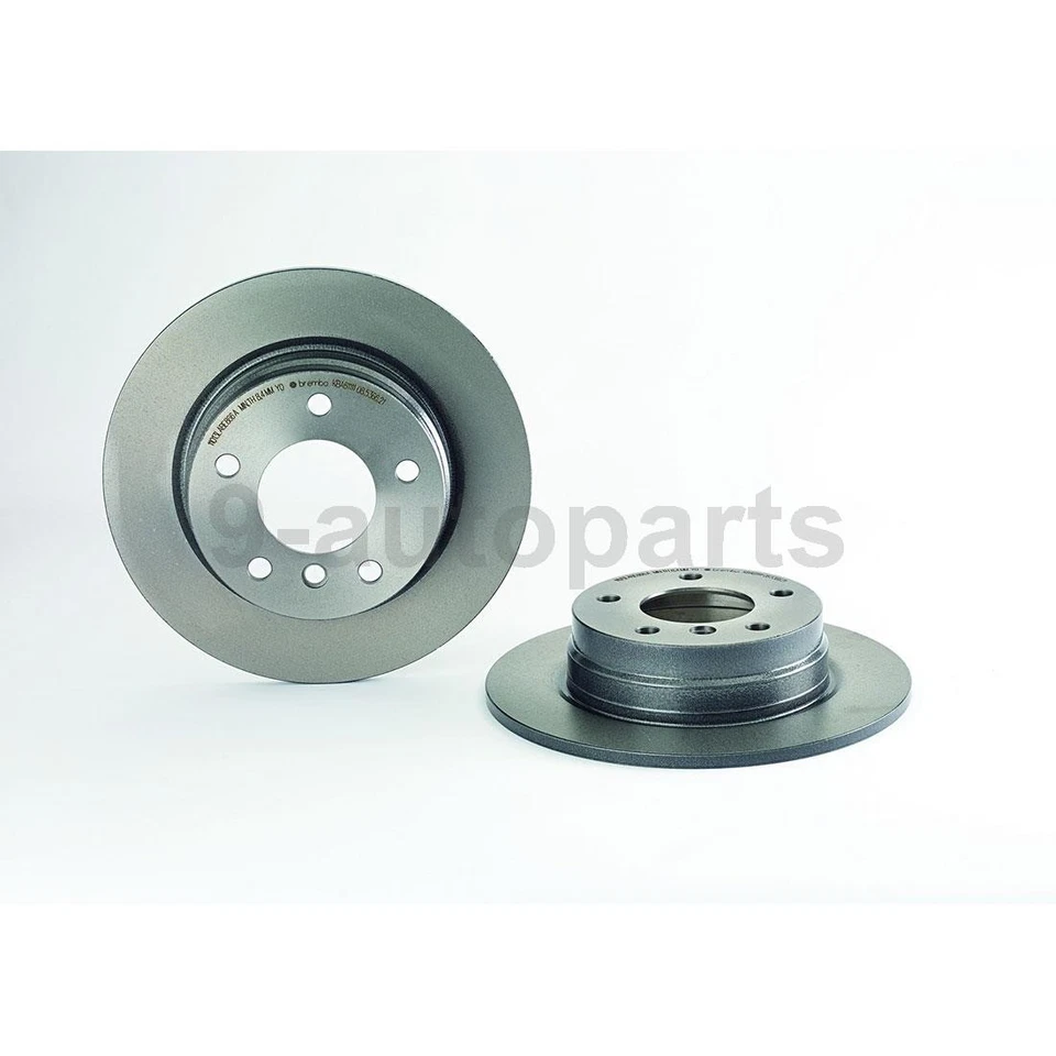 Kit de freio traseiro Brembo rotores de disco pastilhas de cerâmica para 1994-1998 BMW 318i - Imagem 4 de 4