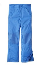 L.L Bean Kids' Cold Buster Blue Ski Snow Pants Adjustable Waist Pockets Sz 8 New