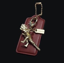 COACH Mini Gold Rexy Metal Handbag Charm or Zipper Pull       