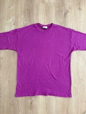 VTG 80’s/90’s Purple Cotton Tshirt Women’s Xl USA Made cut off sleeves