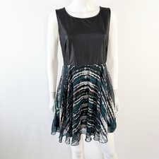 Anama Black Mini Dress Size L Sleeveless Round Neck Cocktail Party