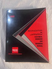 1993 Gmc Truck Sonoma And Jimmy Electrical Diagrams Diagnosis Manual X-9344