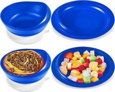Spill Proof Scoop Plate and Bowl with Suction Base, Suction Cup Bowl, Parkins...