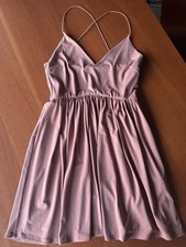 FOREVER 21 Mauve Strappy Sleeveless V-Neck Short A-Line Dress Size S