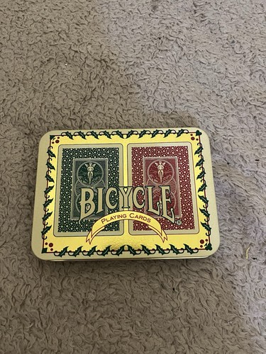 Vintage Bicycle Holiday Playing Cards Set Of 2 Decks Tin Made In England Sealed! - Picture 3 of 7