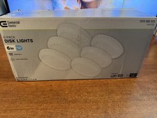 Commercial Electric 6 in LED Disk Downlight Canless Light 5000K Daylight 6 Pk