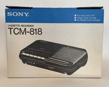 Sony TCM-818 Cassette ReCorder Portable Player/Recorder
