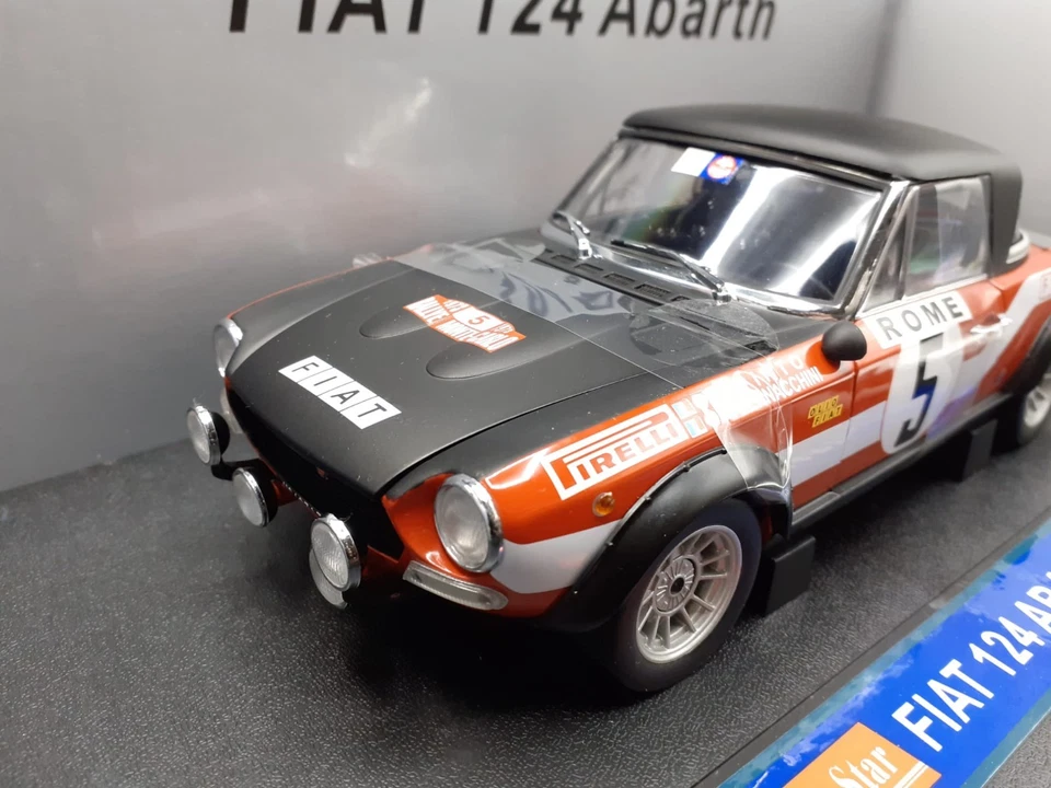 Fiat 124 Abarth rally Montecarlo 1973 1/18 Sun Star - Immagine 2 di 4