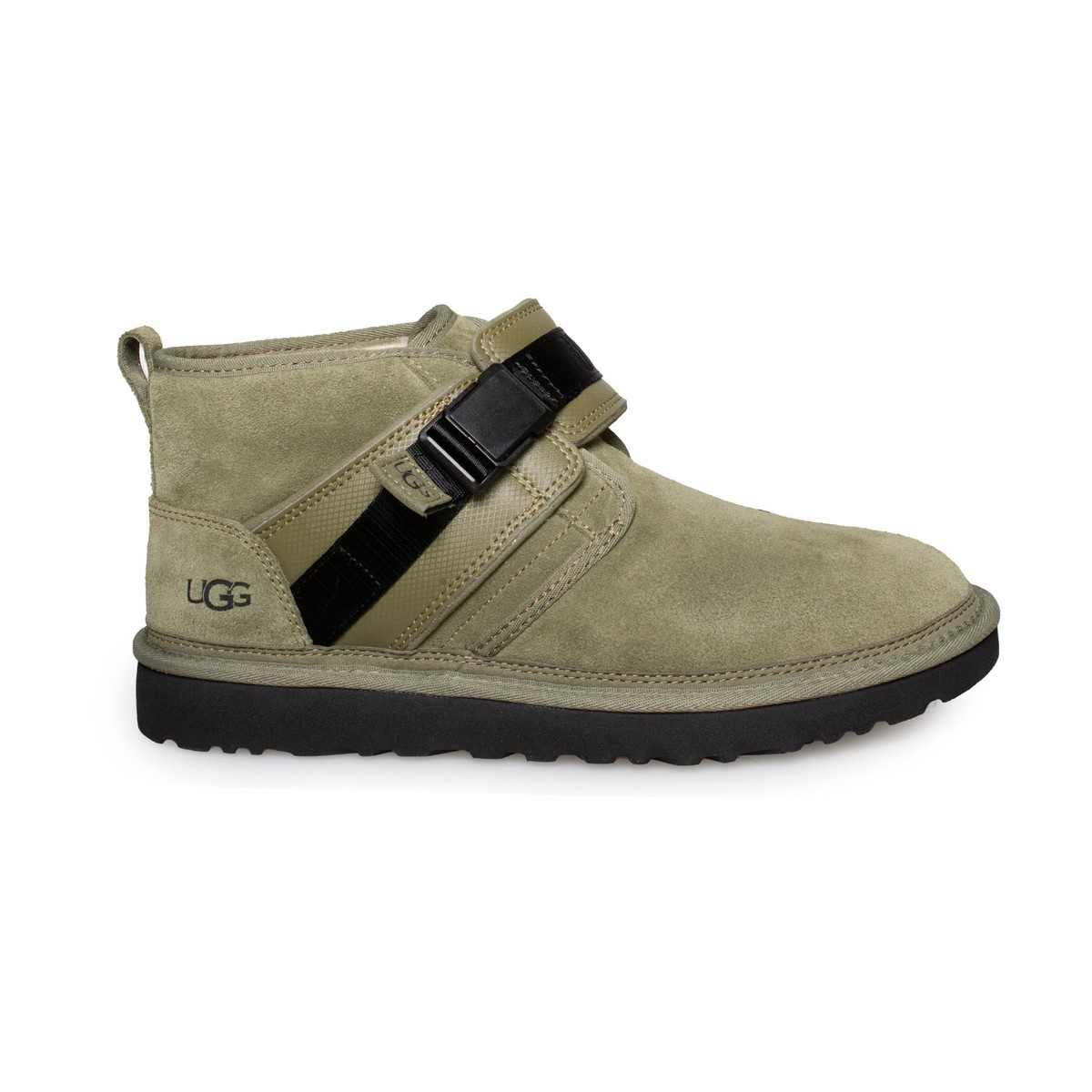 UGG NEUMEL SNAPBACK MOSS GREEN LEATHER WOOL CLASSIC MEN