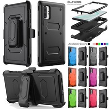 For Samsung Galaxy Note10/Note10 Plus Case Hybrid Dual Layers Cover / Belt Clip