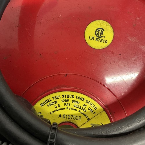 api 7521 floating  stock tank deicer W-947