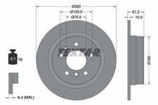 2 x TEXTAR 92042303 Bremsscheibe f�r BMW